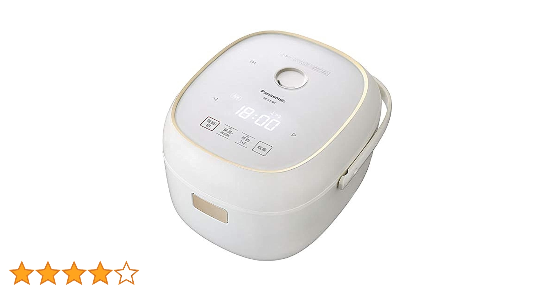 美品 パナソニック SR-KT060 3.5合炊き 炊飯器 ホワイト パナソニック IH炊飯器 3.5合炊き SR-KT060-W ホワイト - アスクル